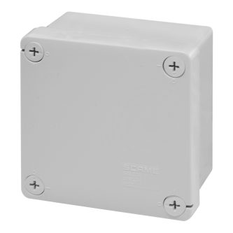 Кутия 100х100х50мм IP55, UV, плътни стени, затваряне с винт, серия Cubox Scame thumbnail