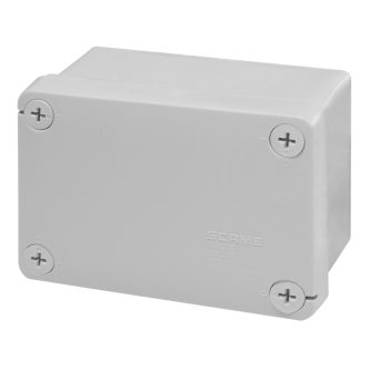 Кутия 120х80х50мм IP55, UV, плътни стени, затваряне с винт, серия Cubox Scame thumbnail