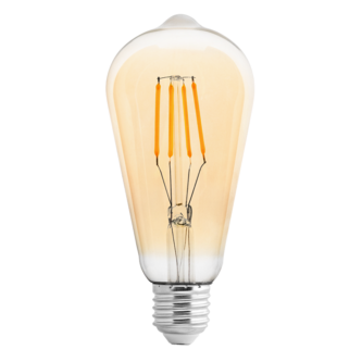 LED FILAMENT ЛАМПА КРУШКА, ДИМИРАЩА, 4W, E27, 2500K, 220-240V AC, АМБЪР thumbnail