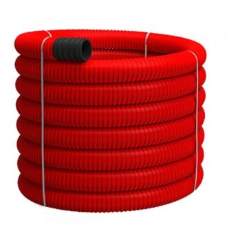 HDPE Двуслойна гофрирана тръба на руло, Ø32, Polieco, 450N, 50м thumbnail