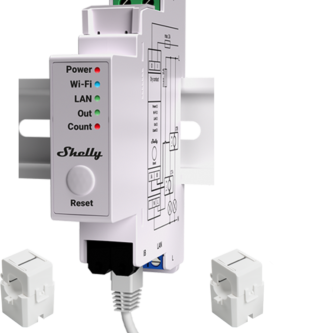 Монофазен Smart мерител 2х 50A за DIN монтаж Shelly PRO EM 50 – 268148
