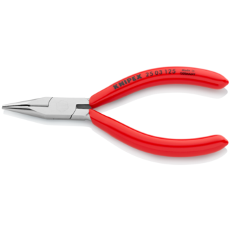 Клещи резачки с остър връх, хромирани, червена ръкохватка 125мм, Knipex thumbnail
