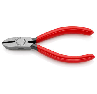 Клещи диагонални резачки, червена ръкохватка 110мм, Knipex thumbnail