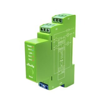 Димер Smart 2х 200VA с мерител за DIN монтаж Shelly PRO Dimmer 2PM - 268179S thumbnail