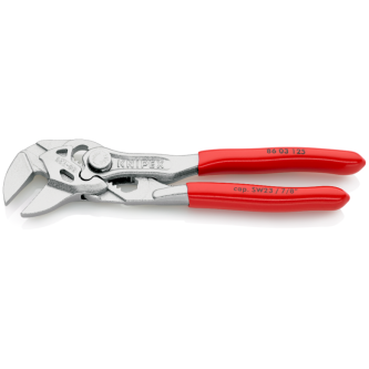 Клещи раздвижени, хромирани, червена ръкохватка 125мм, Knipex thumbnail
