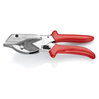 Ножици за гума, хромирани, червена ръкохватка 215мм, с фиксатор, Knipex thumbnail