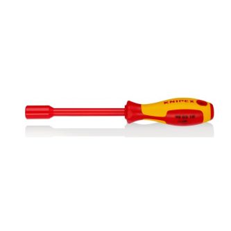Отвертка за гайки 10, VDE 1000V жълто-червена ръкохватка 237мм, Knipex thumbnail