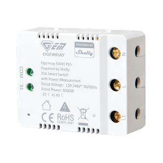 Микромодул Smart реле 1х On/Off 25A изисква неутрала Ogemray Relay - 070885 thumbnail