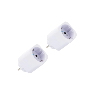Комплект 2х адаптер Smart за контакт 1х Шуко 13A с мерител Shelly Plug M Gen3 - 074173 thumbnail