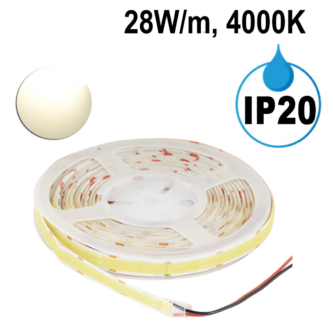 Професионална LED лента 28W/m, 135lm/W, 4000K, 24V DC, 960 LEDs/m, COB, IP20 thumbnail