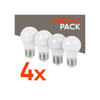 Промо пакет 4бр./кутия LED лампа топка G45 6W, E27, 4000K, 220-240V AC thumbnail