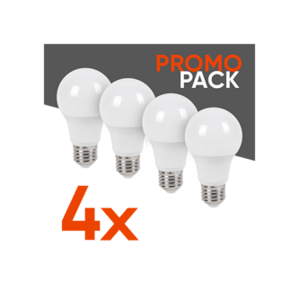 Промо пакет 4бр./кутия LED лампа крушка А60 9W, E27, 4000K, 220-240V AC thumbnail
