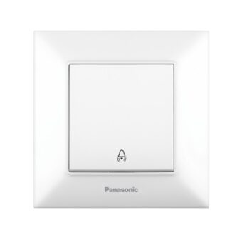 Бутон със символ „звънец“ PANASONIC Arkedia Slim, Бял thumbnail